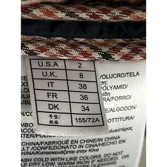 EUC Brooks Brothers Jacket Womens Quilted Navy Barn Coat Chore Plaid Sz 2 XS - Picture 9 of 11